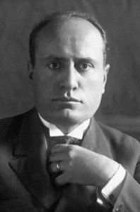 Italian Prime Minister Benito Mussolini